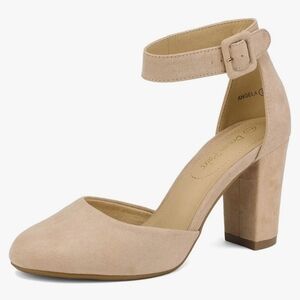 Dream pairs women's high heel, closed toe, chunky shoes